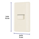 PA-APSE-EBI | Placa armada 1 interruptor de escalera, marfil, Basic