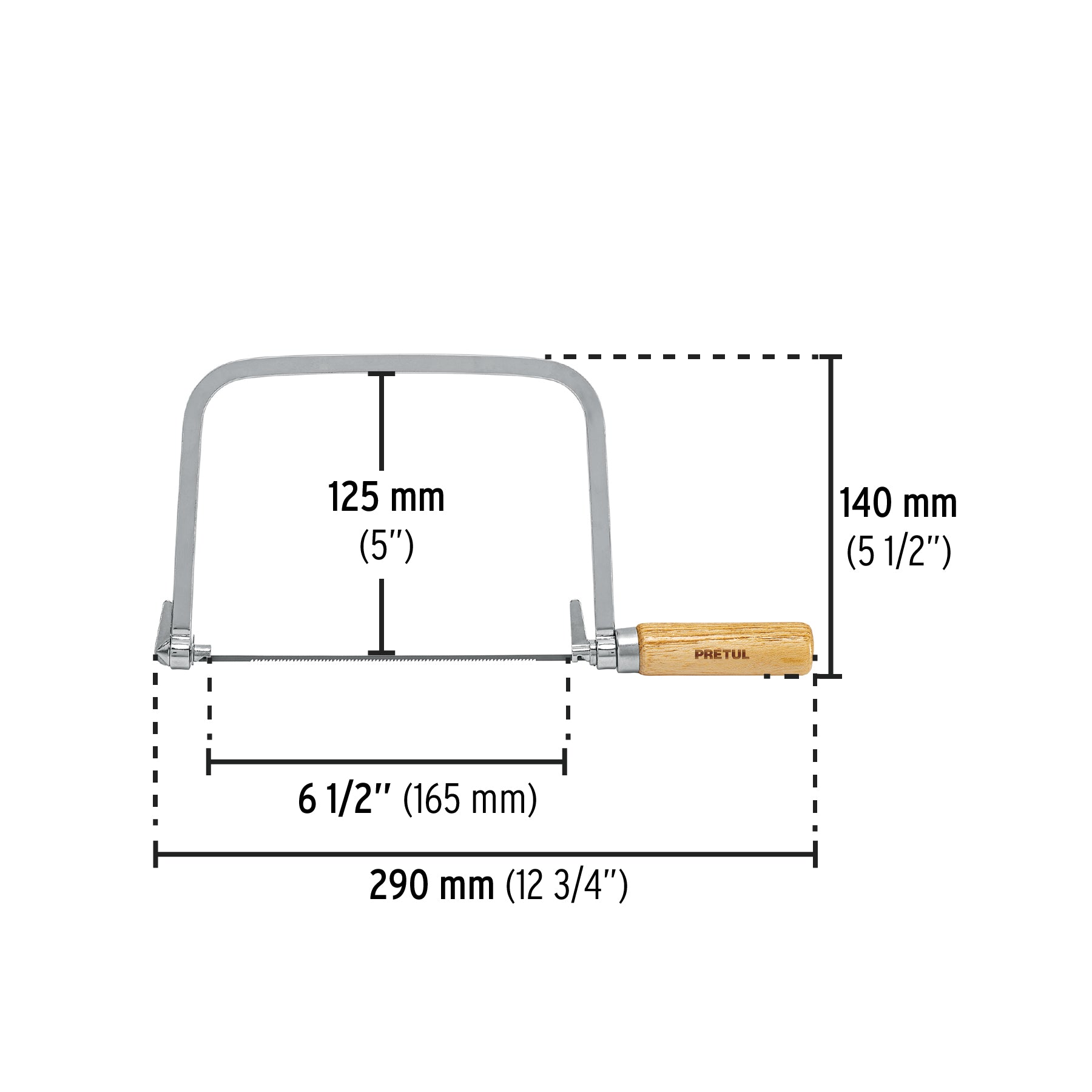 Arco calador con 5 seguetas de 6-1/2', Pretul | ACA-6 | 20000