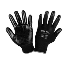 Guantes de nylon recubiertos de nitrilo, G, PRETUL | GU-123P | 20028