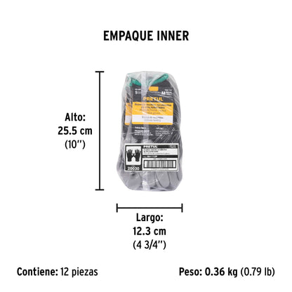 Guantes de nylon recubiertos de poliuretano, M, PRETUL | GU-112P | 20030