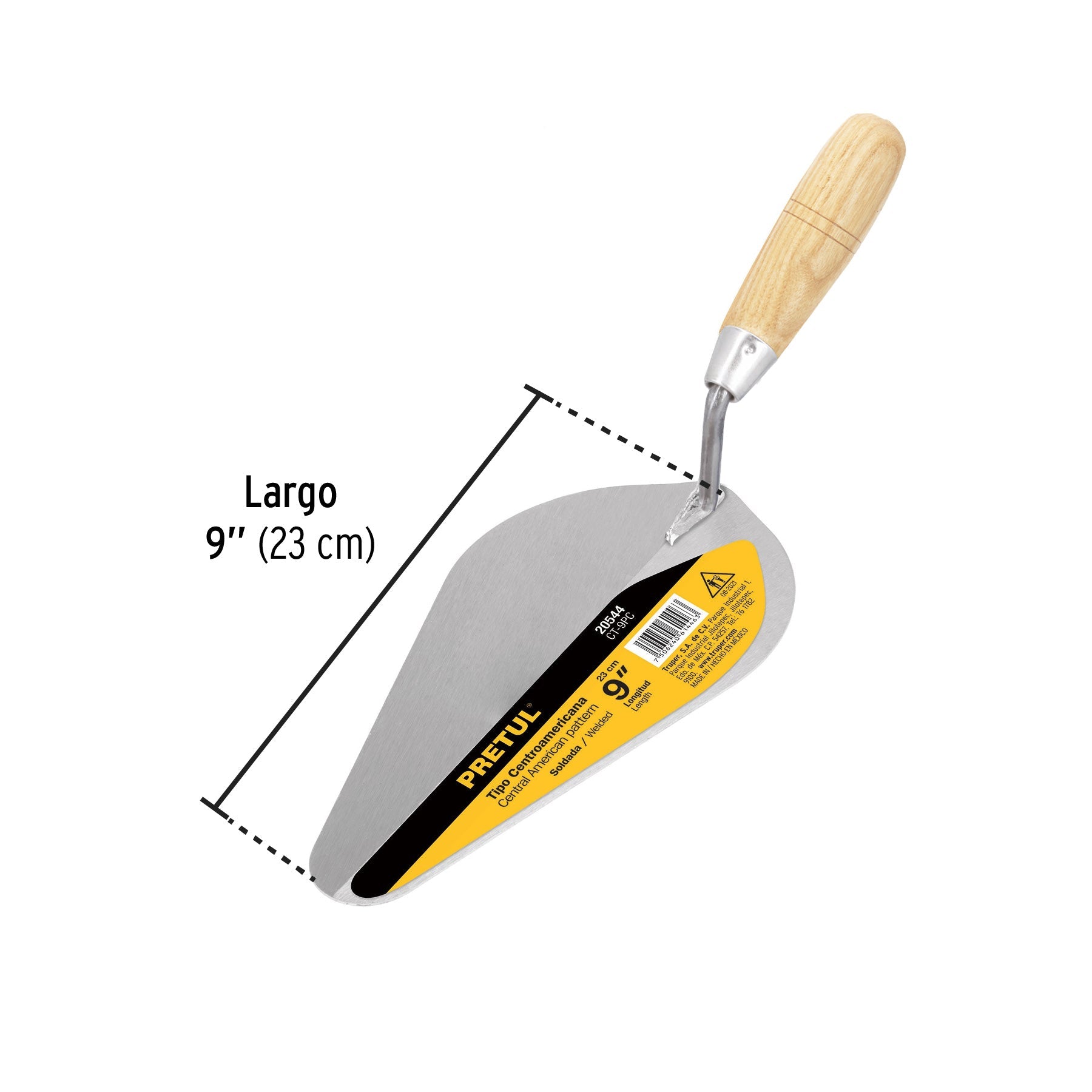 Cuchara para albañil 9' tipo Centroamericana, PRETUL | CT-9PC | 20544