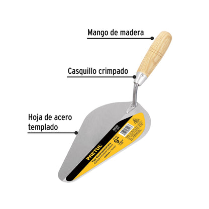 Cuchara para albañil 9' tipo Centroamericana, PRETUL | CT-9PC | 20544