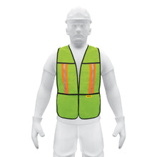 Chaleco de seguridad con cintas reflejantes, verde, Pretul | CHS-200V | 21026
