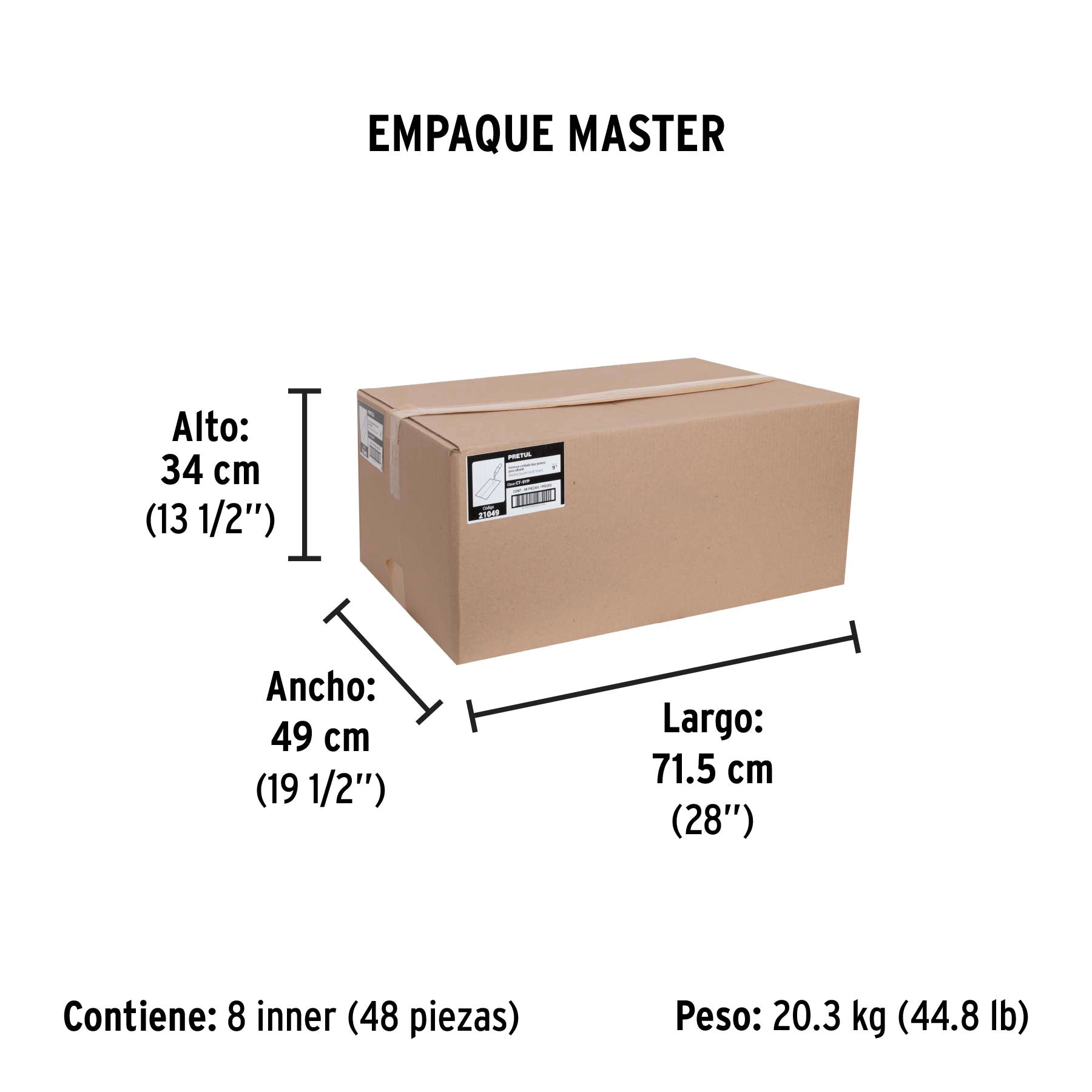 Cuchara para albañil 9' yesera, PRETUL | CT-9YP | 21049