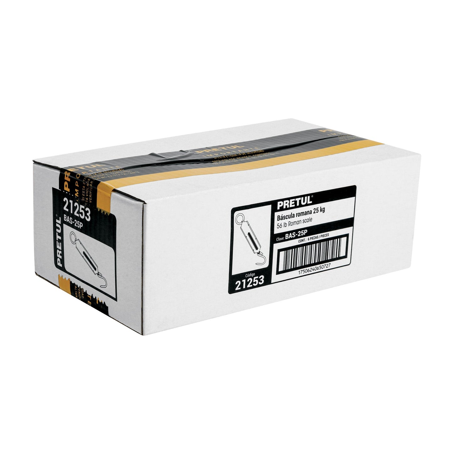 Báscula capacidad 25 kg romana de resorte, Pretul | BAS-25P | 21253