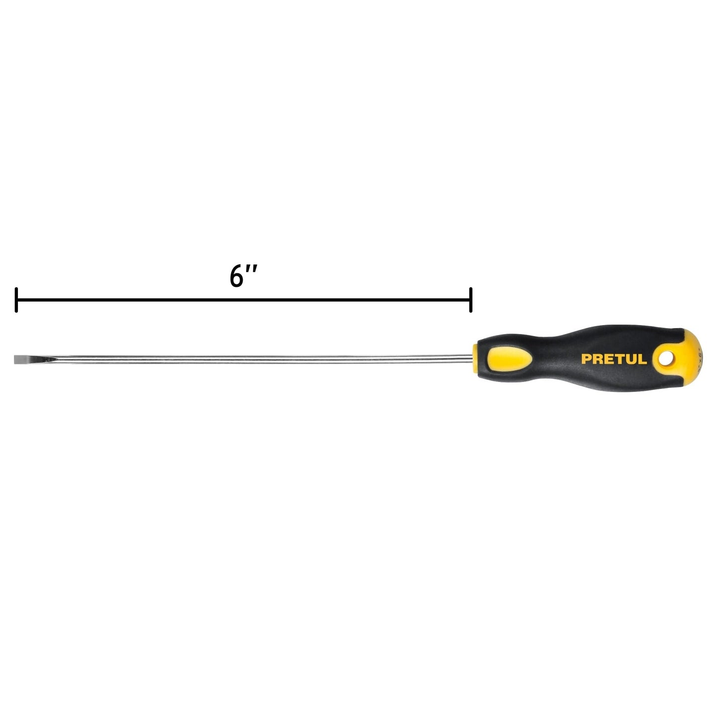 Desarmador cabinet 1/8 x 6' mango Comfort Grip, Pretul | DG-1/8X6BP | 21487