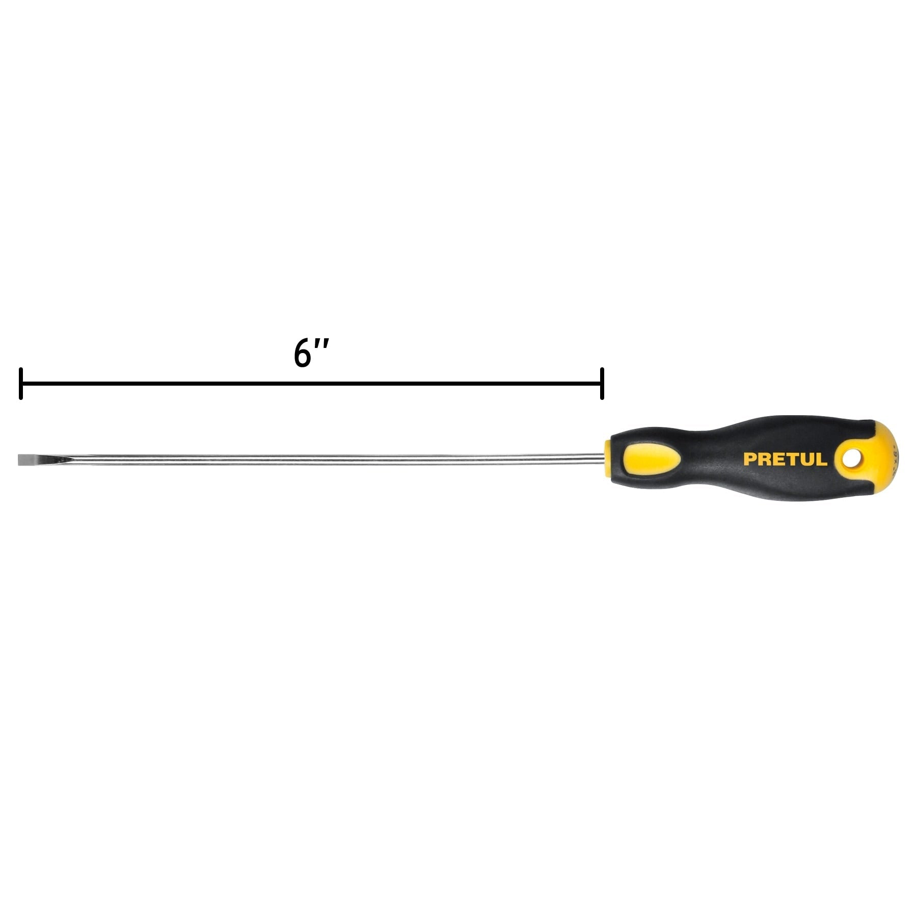 Desarmador cabinet 1/8 x 6' mango Comfort Grip, Pretul | DG-1/8X6BP | 21487