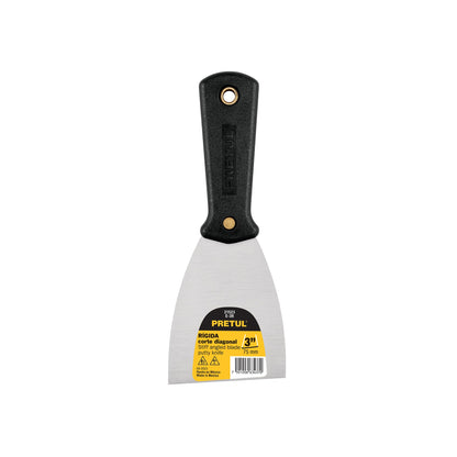Espátula rígida 3' con mango de plástico, Pretul | E-3R | 21523