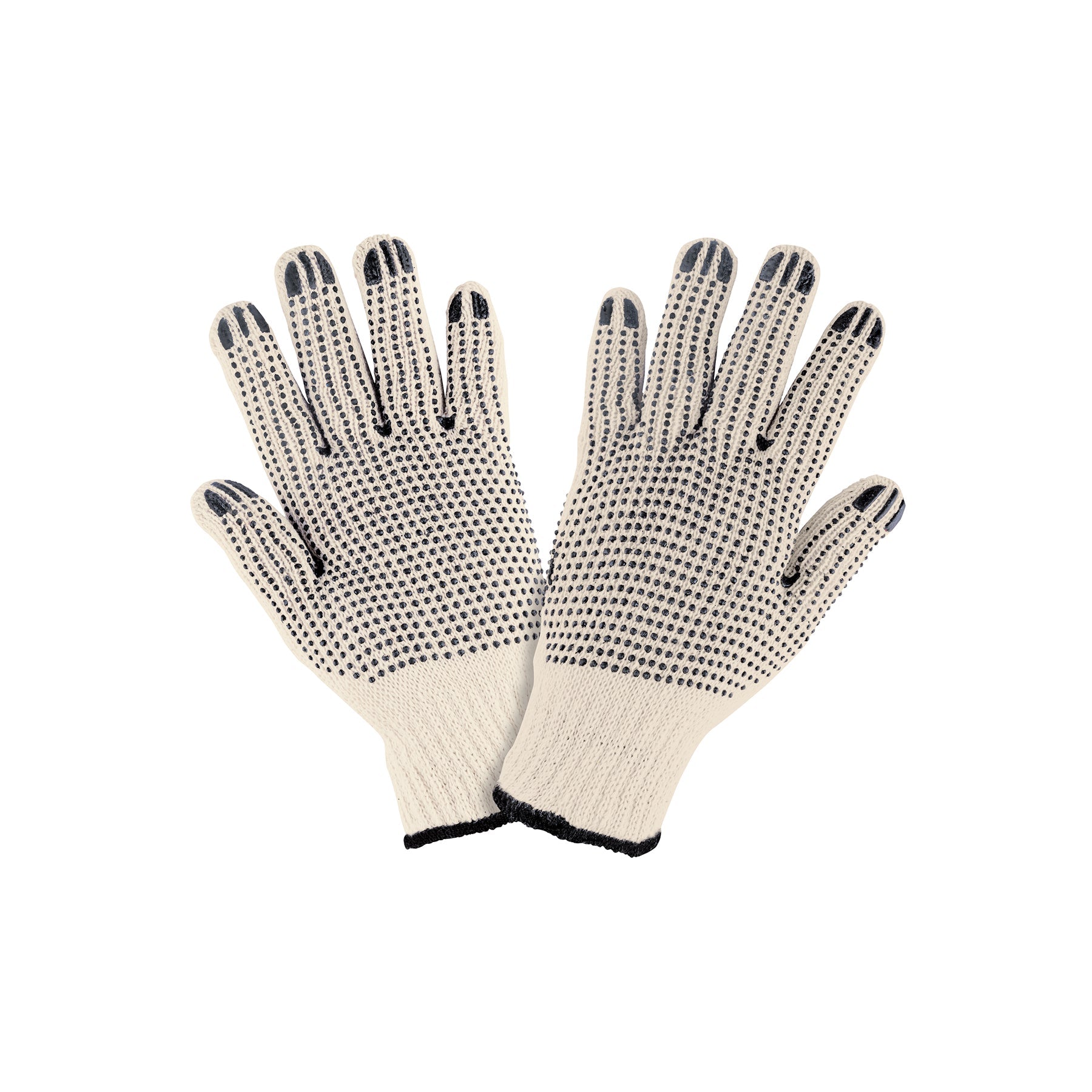 Guantes de algodón con puntos de PVC en palma y dorso,PRETUL | GU-425 | 21830