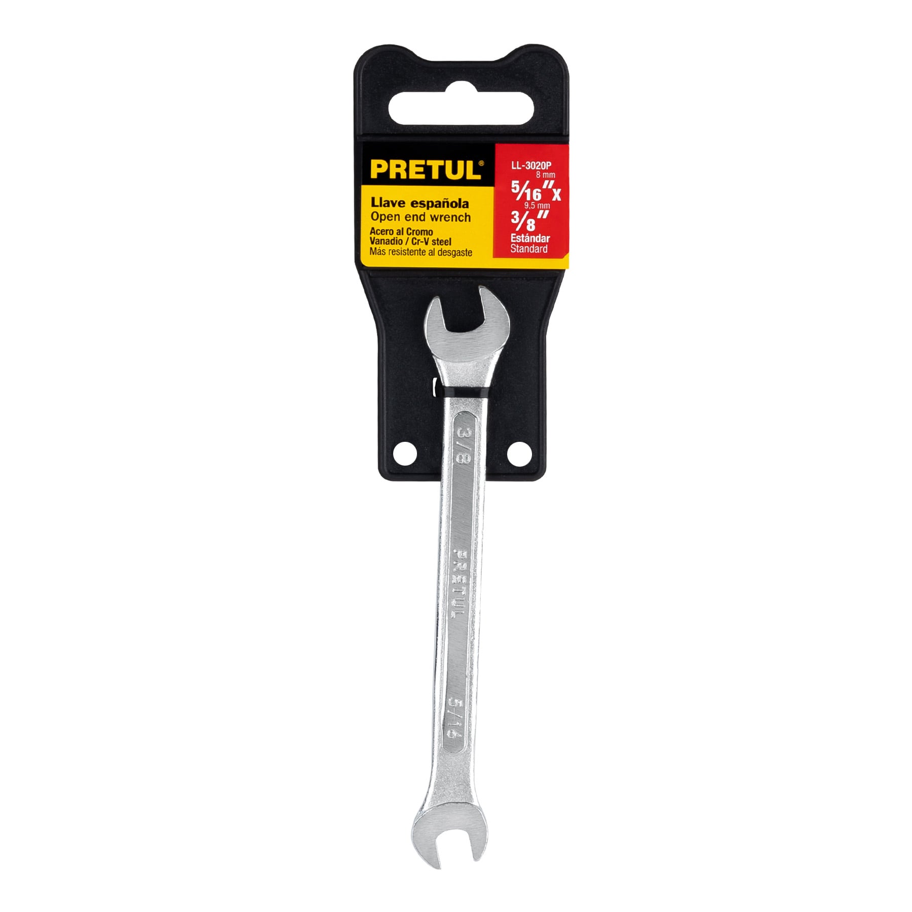 Llave española, 5/16 x 3/8' x 140 mm de largo, PRETUL | LL-3020P | 21951