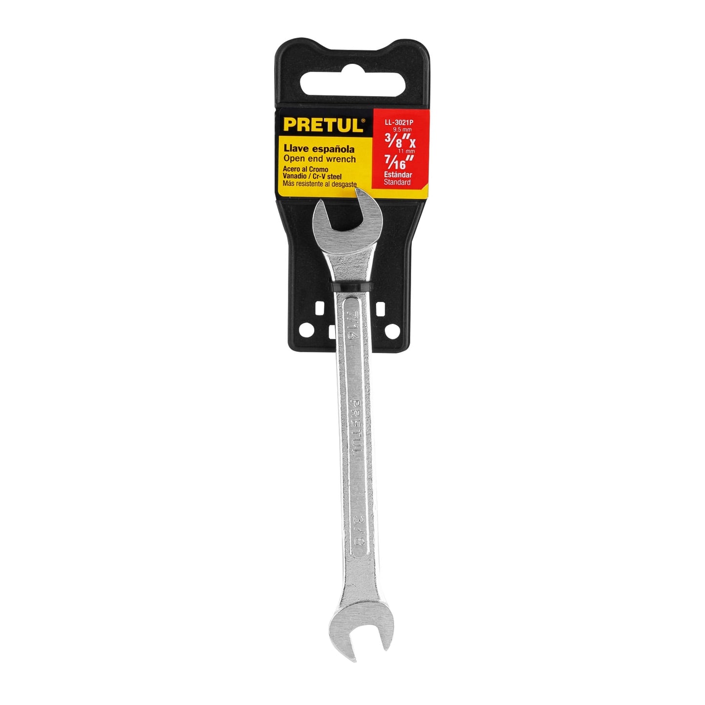 Llave española, 3/8 x 7/16' x 157 mm de largo, PRETUL | LL-3021P | 21952