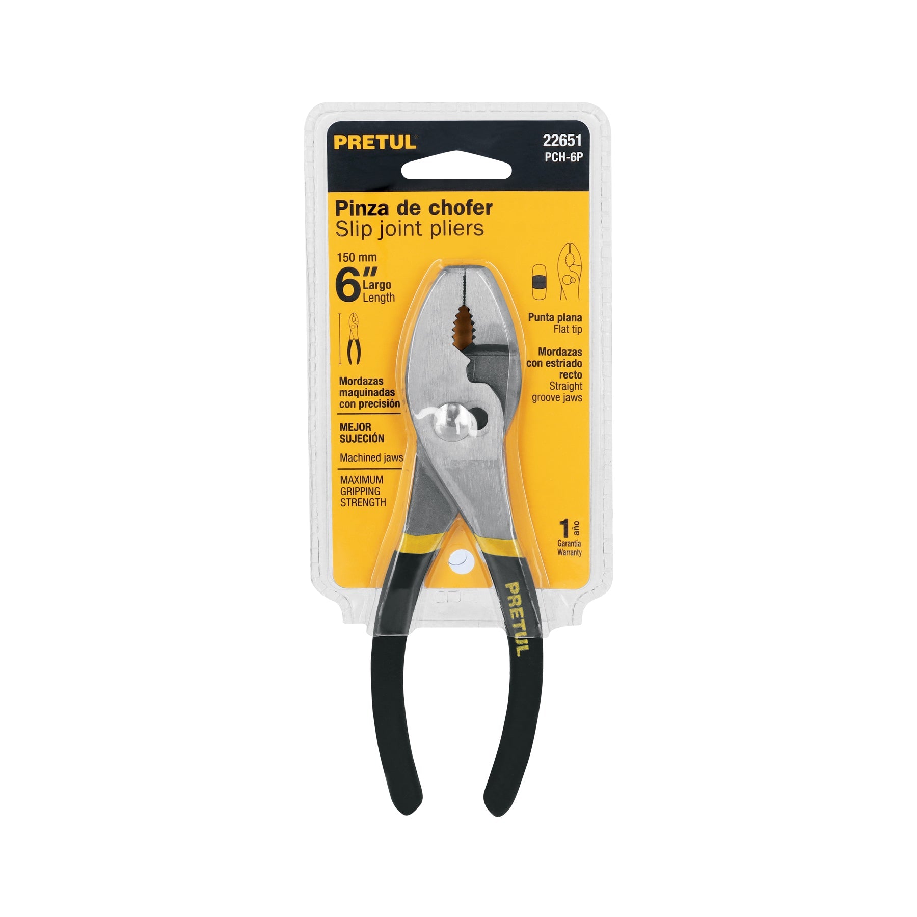 Pinza de chofer 6' mango de PVC, Pretul | PCH-6P | 22651