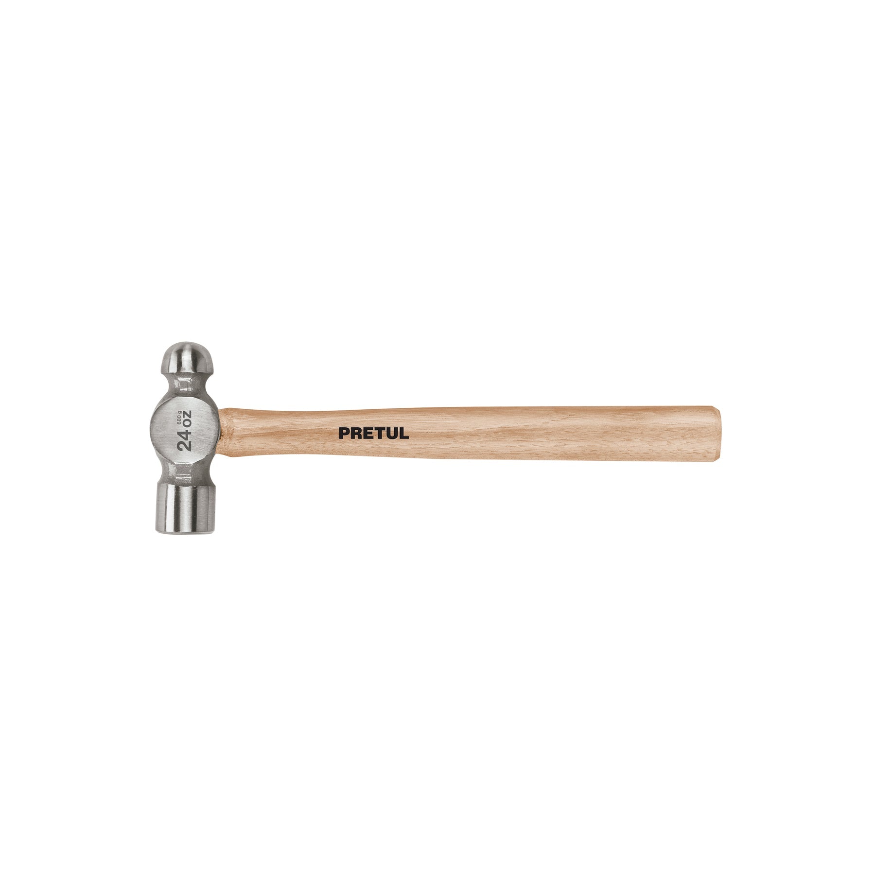 Martillo pulido de bola 24 oz mango madera, Pretul | MB-24P | 22659