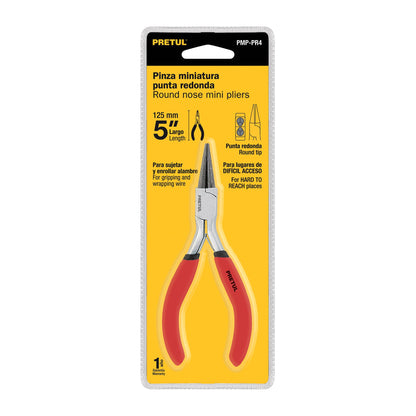 Mini pinza de punta redonda 5', Pretul | PMP-PR4 | 22666