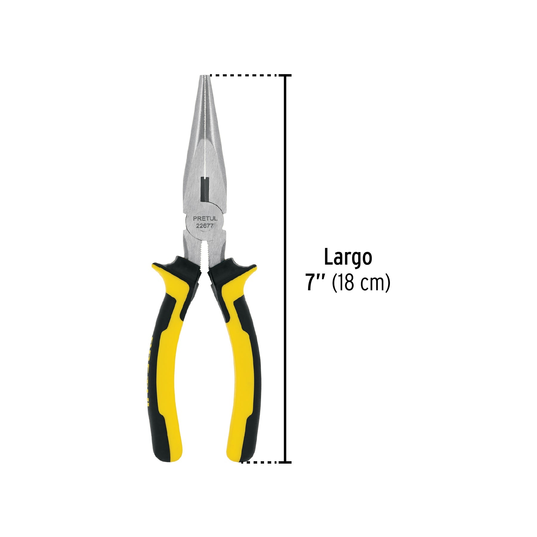Pinza de punta y corte 7' mango Comfort Grip, Pretul | PPC-7PX | 22677