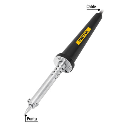 Cautín 45 W tipo lápiz para trabajo medio, Pretul | CAU-45P2 | 22809