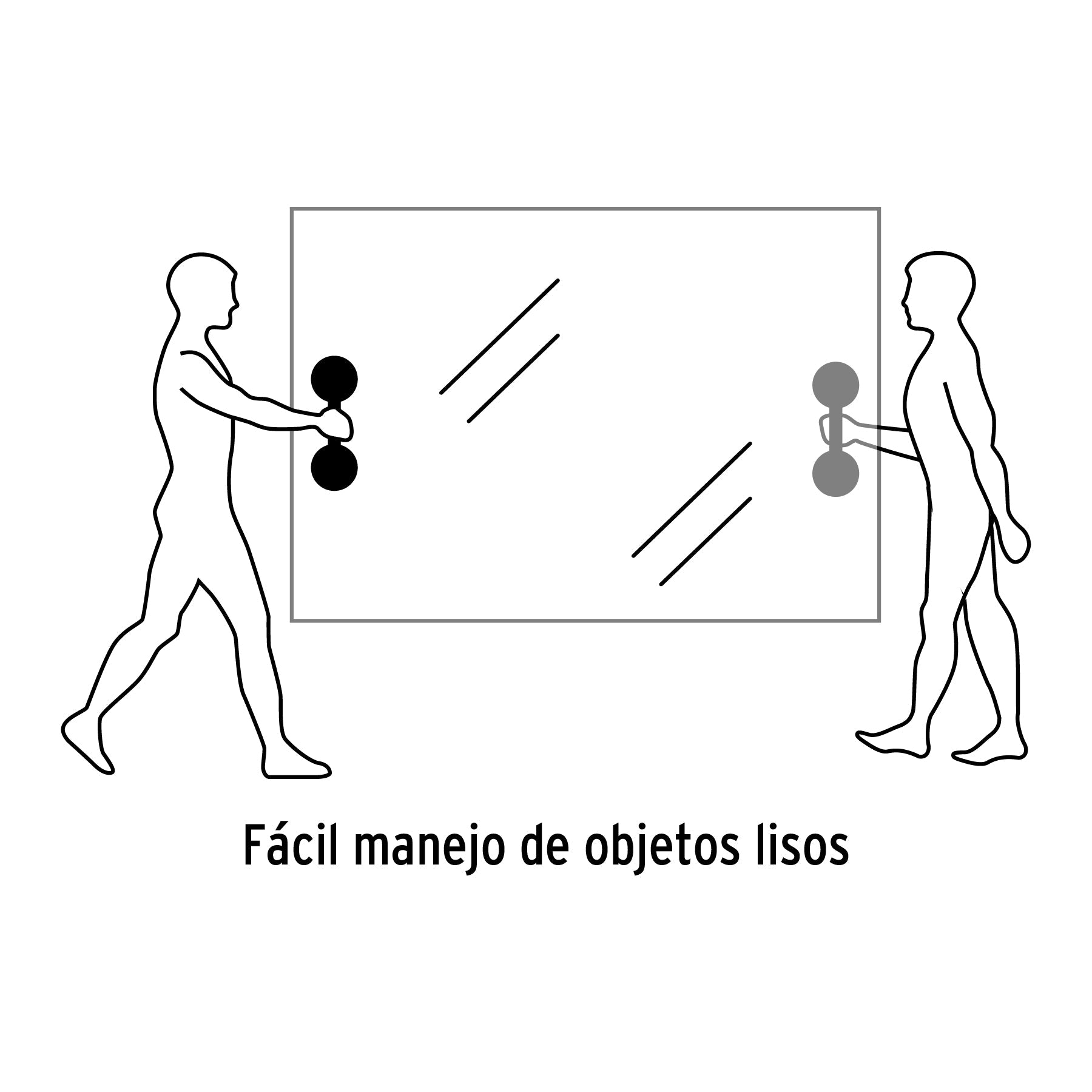 Ventosa de plástico para vidrio, 2 copas de succión, Pretul | VEVI-2 | 23051