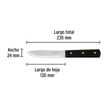 Cuchillo cebollero 5' mango de polipropileno, Pretul | CUCH-P50 | 23084