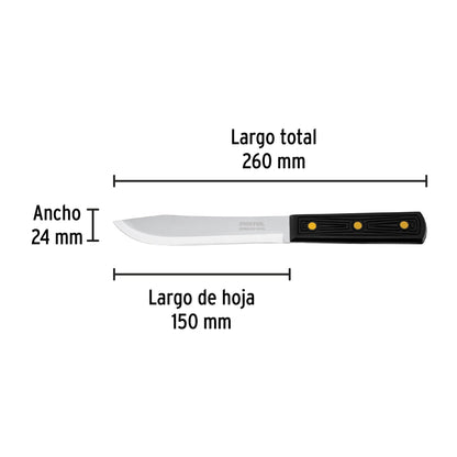 Cuchillo cebollero 6' mango de polipropileno, Pretul | CUCH-P60 | 23085