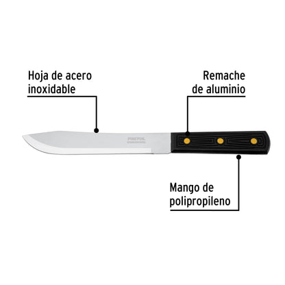 Cuchillo cebollero 7' mango de polipropileno, Pretul | CUCH-P70 | 23086