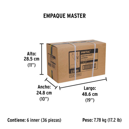 Juego de 3 piezas para instalar cerraduras, Pretul | KIT-3P | 23549
