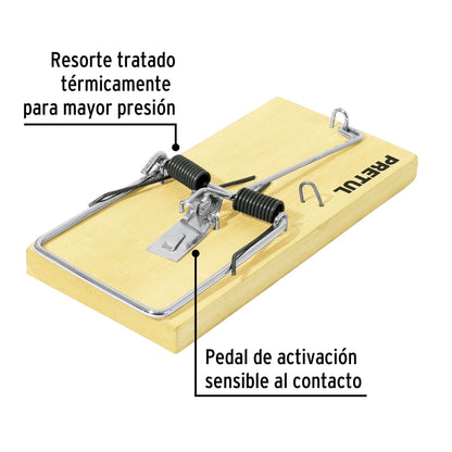 Trampa de madera de 7' para ratón, Pretul | RAT-7M | 23710