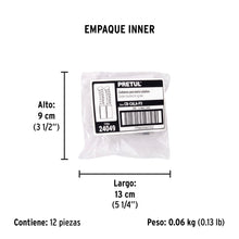 Bolsa con 2 carbones de repuesto para CALA-P3, PRETUL | CB-CALA-P3 | 24049