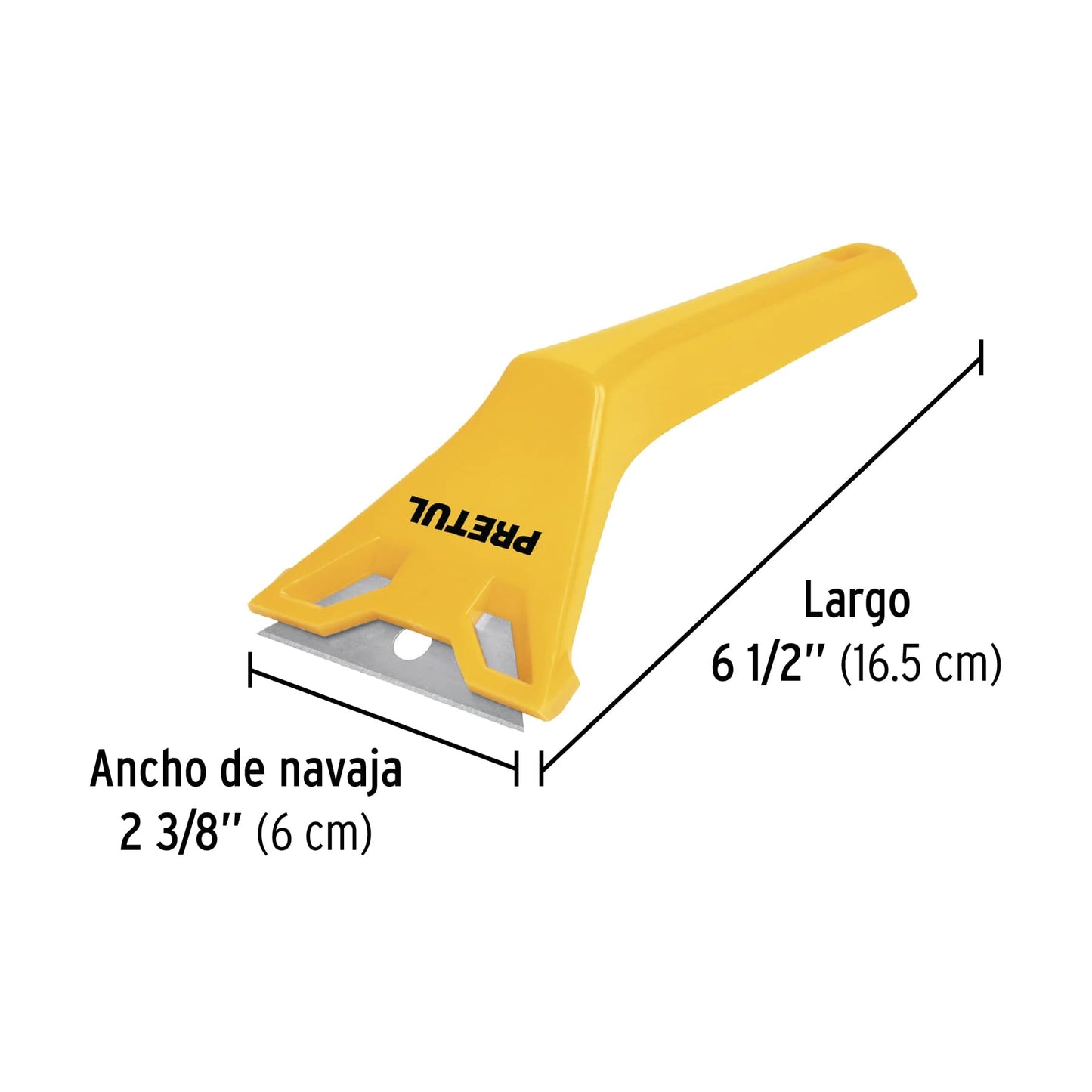 Raspador plástico con cuchilla de 2-3/8', PRETUL | RASP-P | 24055