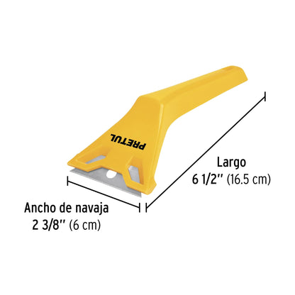 Raspador plástico con cuchilla de 2-3/8', PRETUL | RASP-P | 24055
