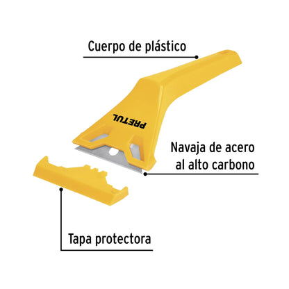 Raspador plástico con cuchilla de 2-3/8', PRETUL | RASP-P | 24055