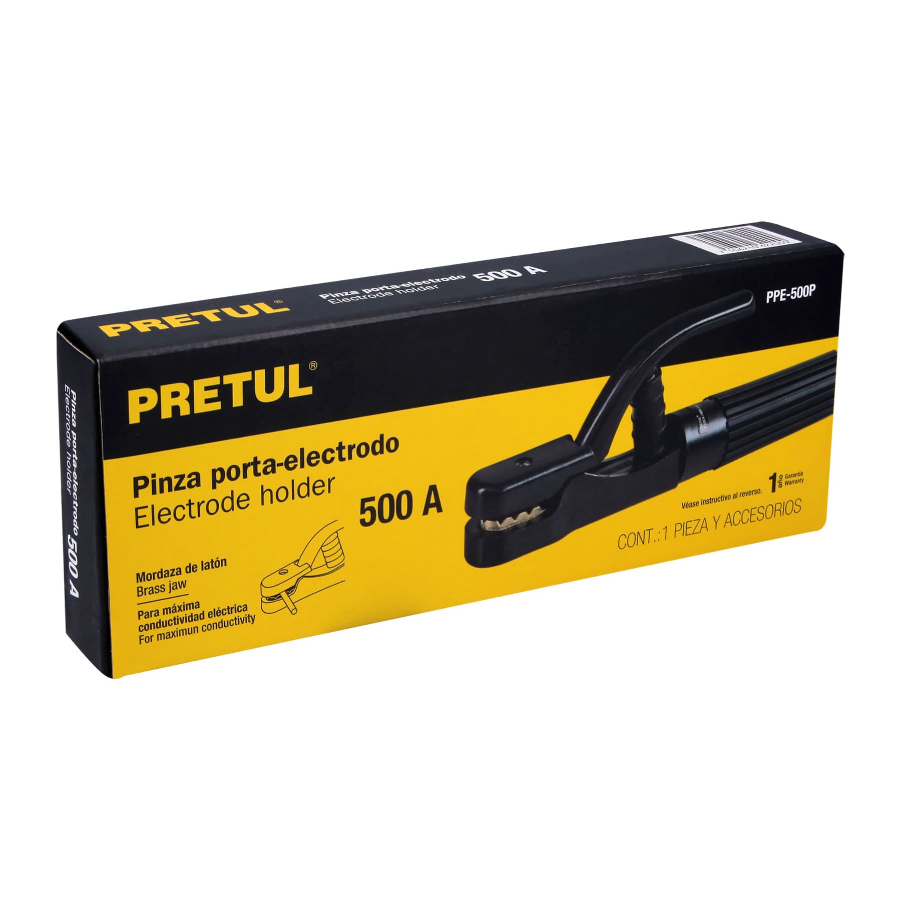 Pinza porta electrodos de 500 Amperes, PRETUL | PPE-500P | 24233