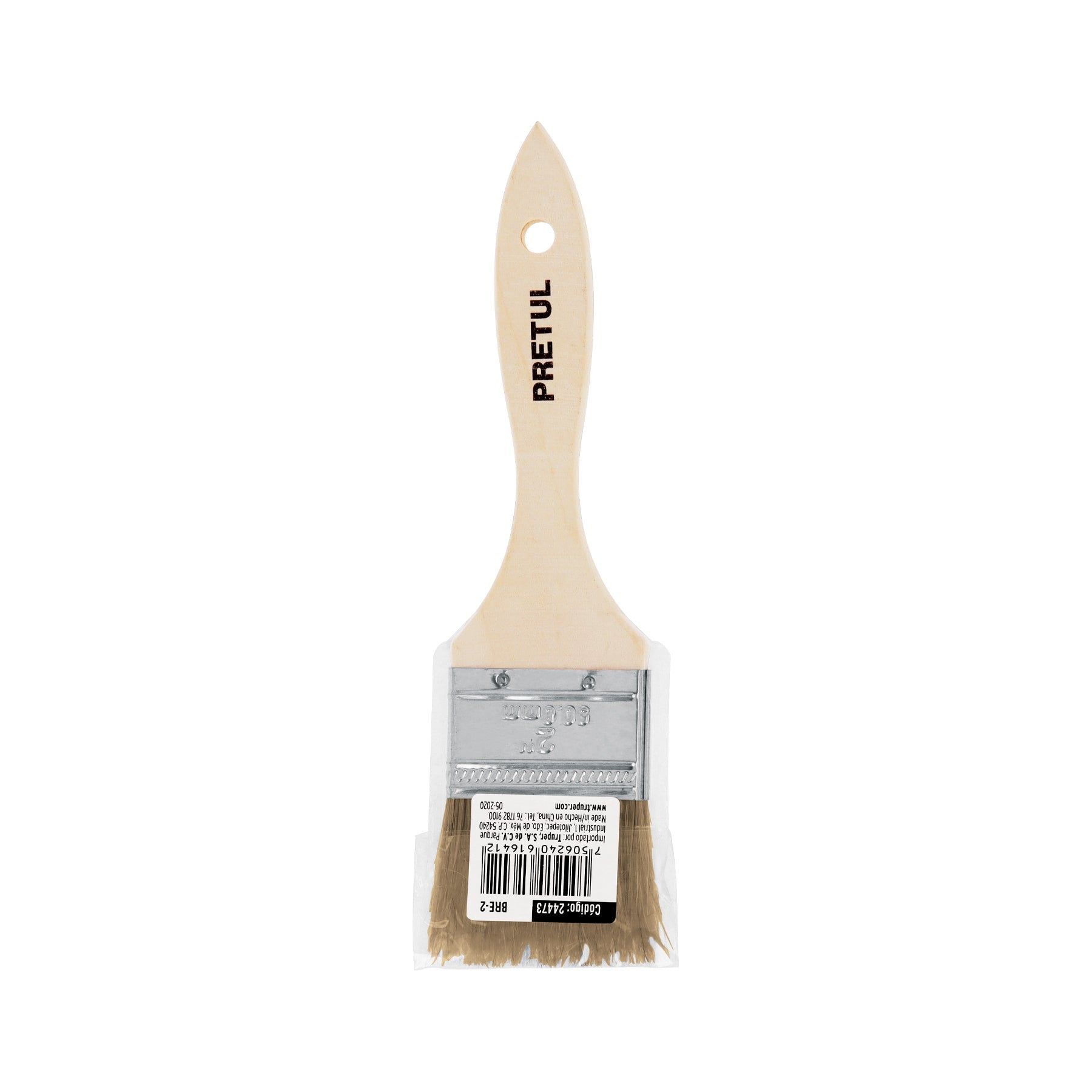 Brocha uso general de 2' con mango de madera, Pretul | BRE-2 | 24473