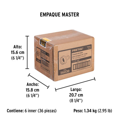 Conector 1/2' hembra de latón laminado, Pretul | CF-1/2P | 26030