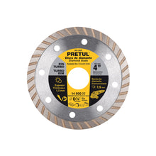 Disco de diamante de 4' x 1.2 mm, rin turbo, PRETUL | DID-240P | 27016