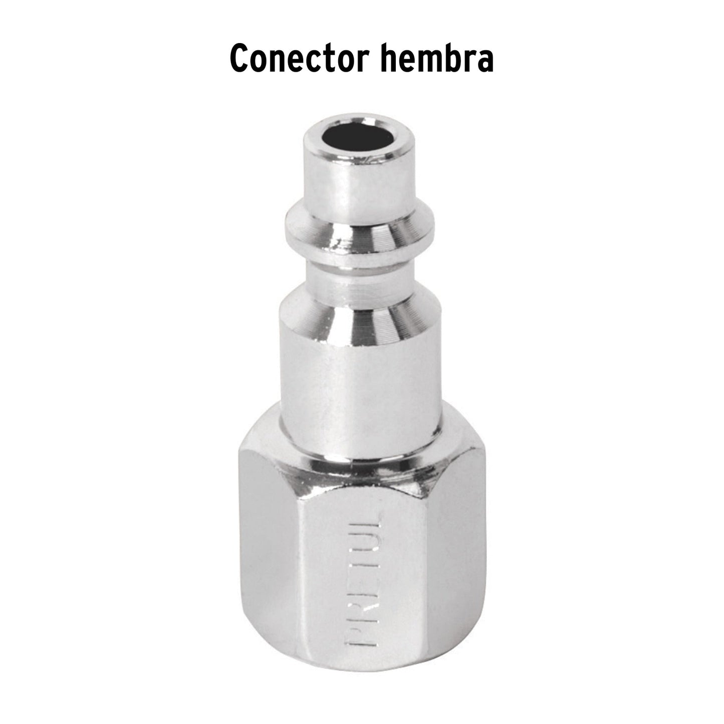Conector rápido de acero, hembra, cuerda 1/4' NPT, PRETUL | CORAL-HEM-1/4P | 27022