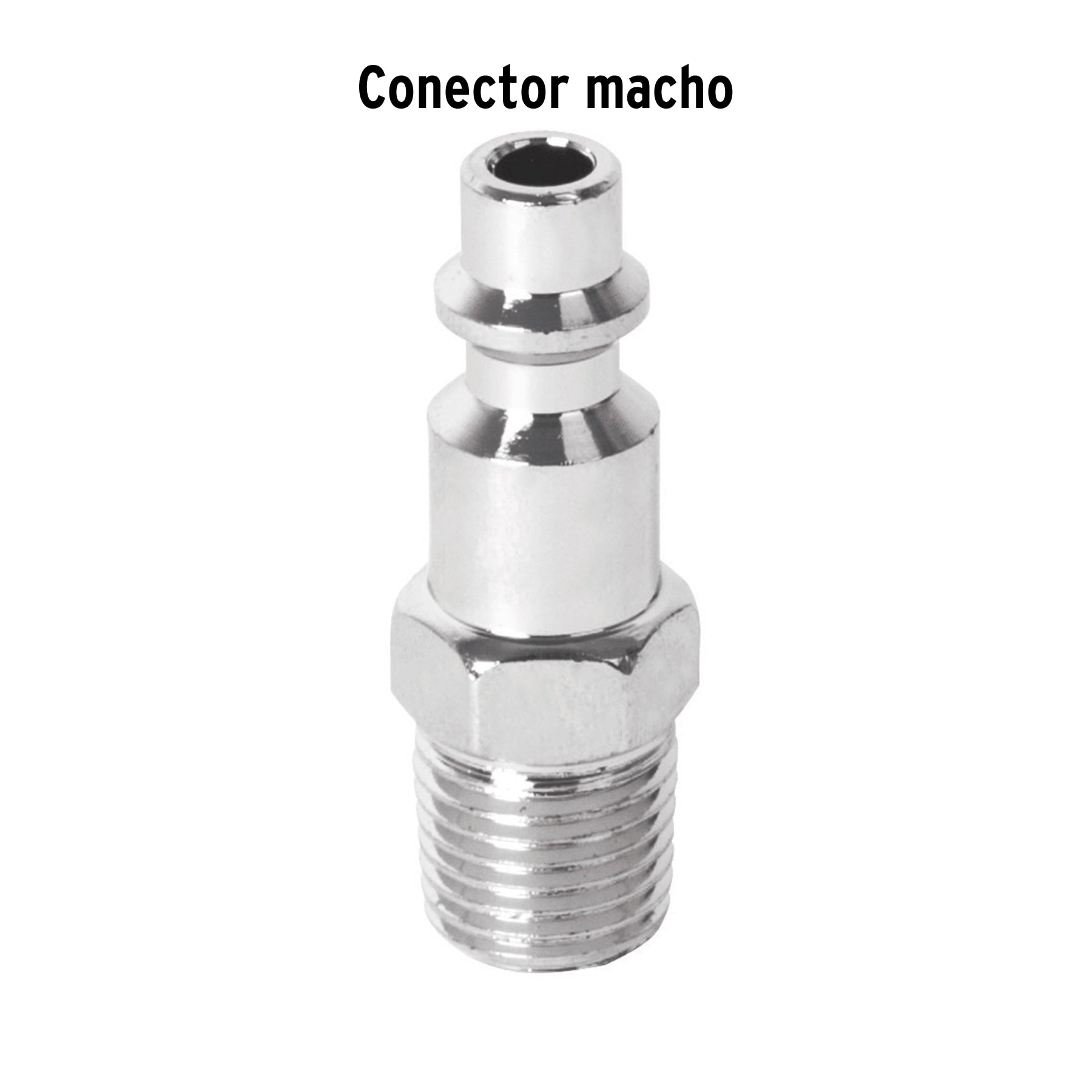 Conector rápido de acero, macho, cuerda 1/4' NPT, PRETUL | CORAL-MA-1/4P | 27023