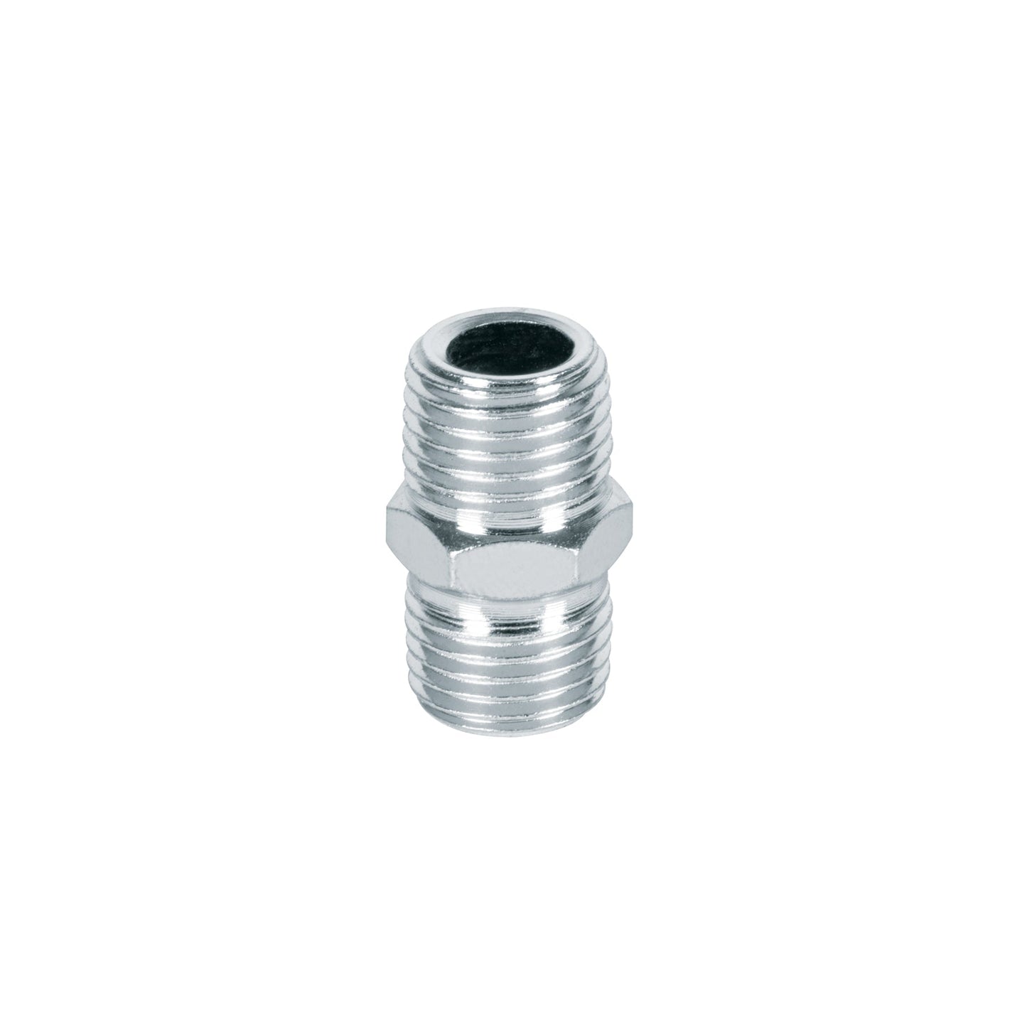 Niple de acero, macho-macho, cuerda 1/4' NPT, PRETUL | NIPLE-P | 27025