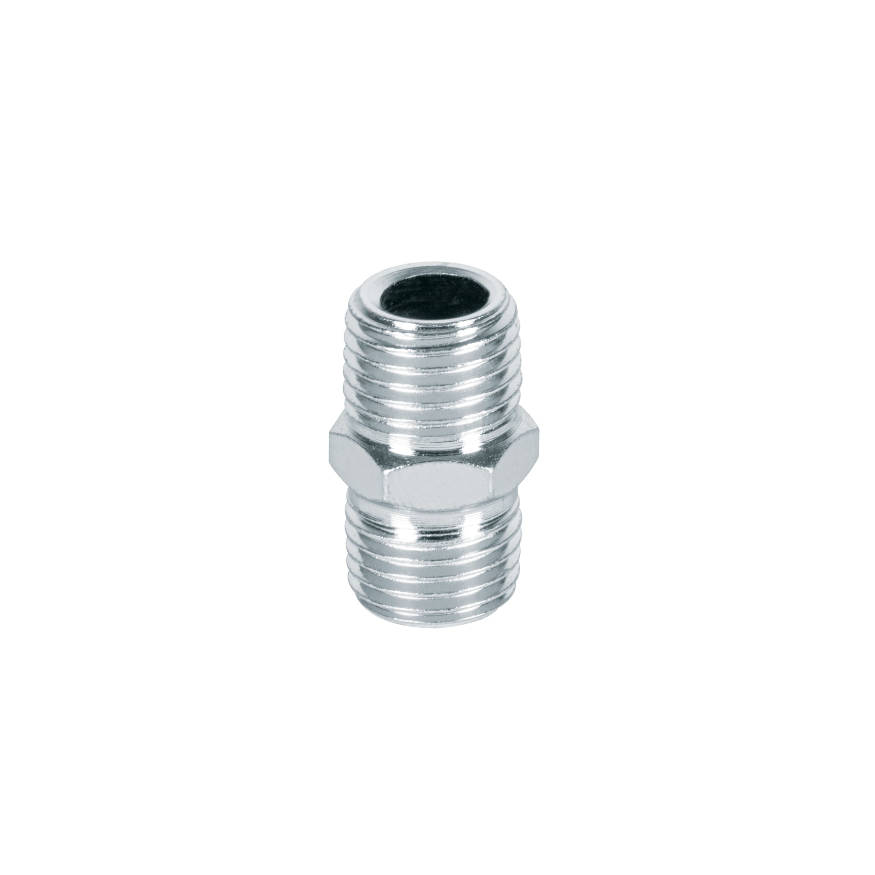Niple de acero, macho-macho, cuerda 1/4' NPT, PRETUL | NIPLE-P | 27025
