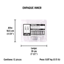 Bolsa con 2 carbones d/repuesto p/ROTO-1/2P6 y 3/8P6, TRUPER | CB-ROTO-P6 | 27118