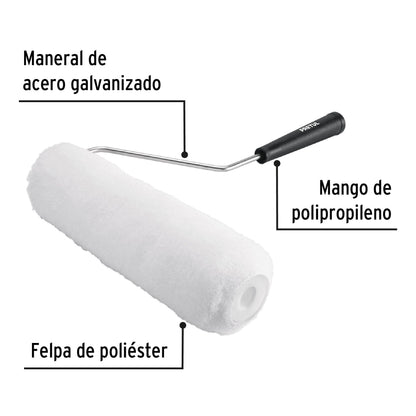 Rodillo para pintar,9 x 5/8',superficies poco rugosas,Pretul | ROPI-915P | 28034