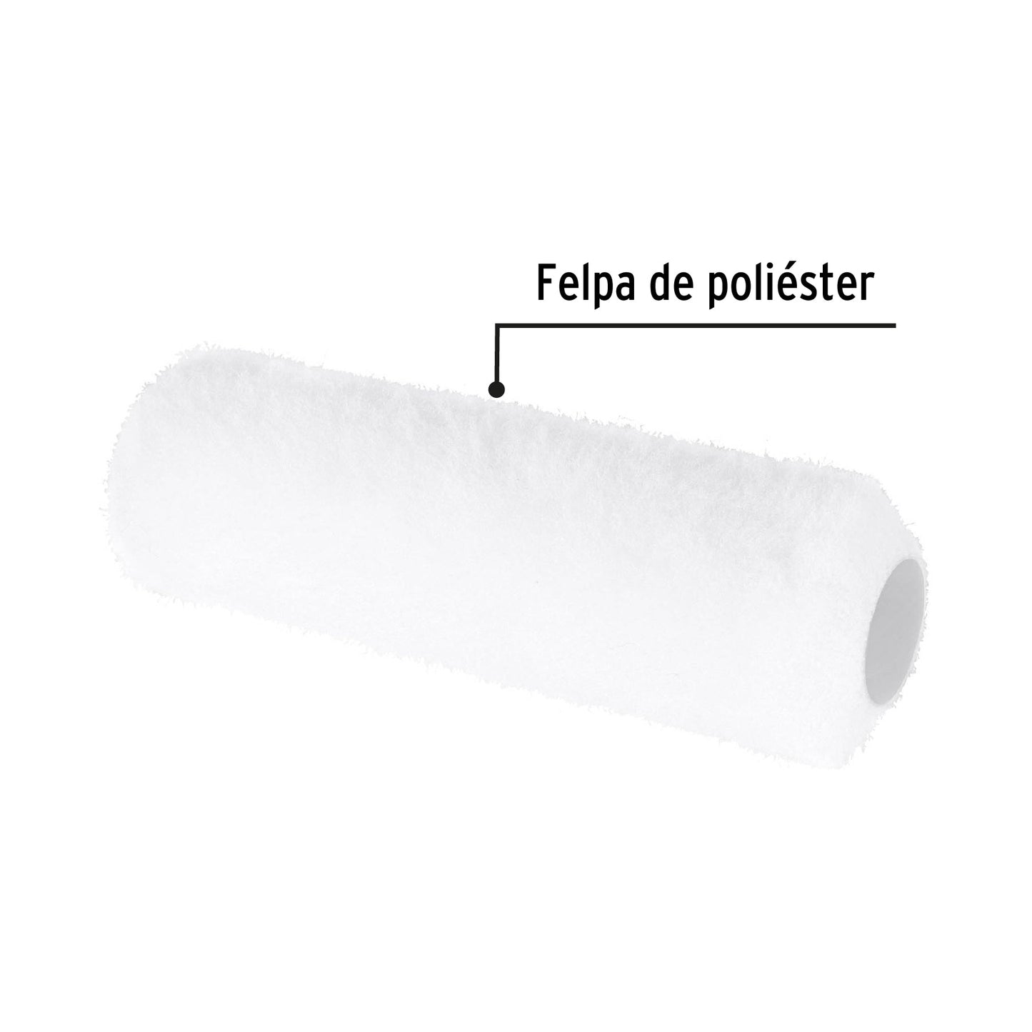 Felpa para rodillo, 9x5/8',superficies poco rugosas, PRETUL | R-ROPI-915P | 28042