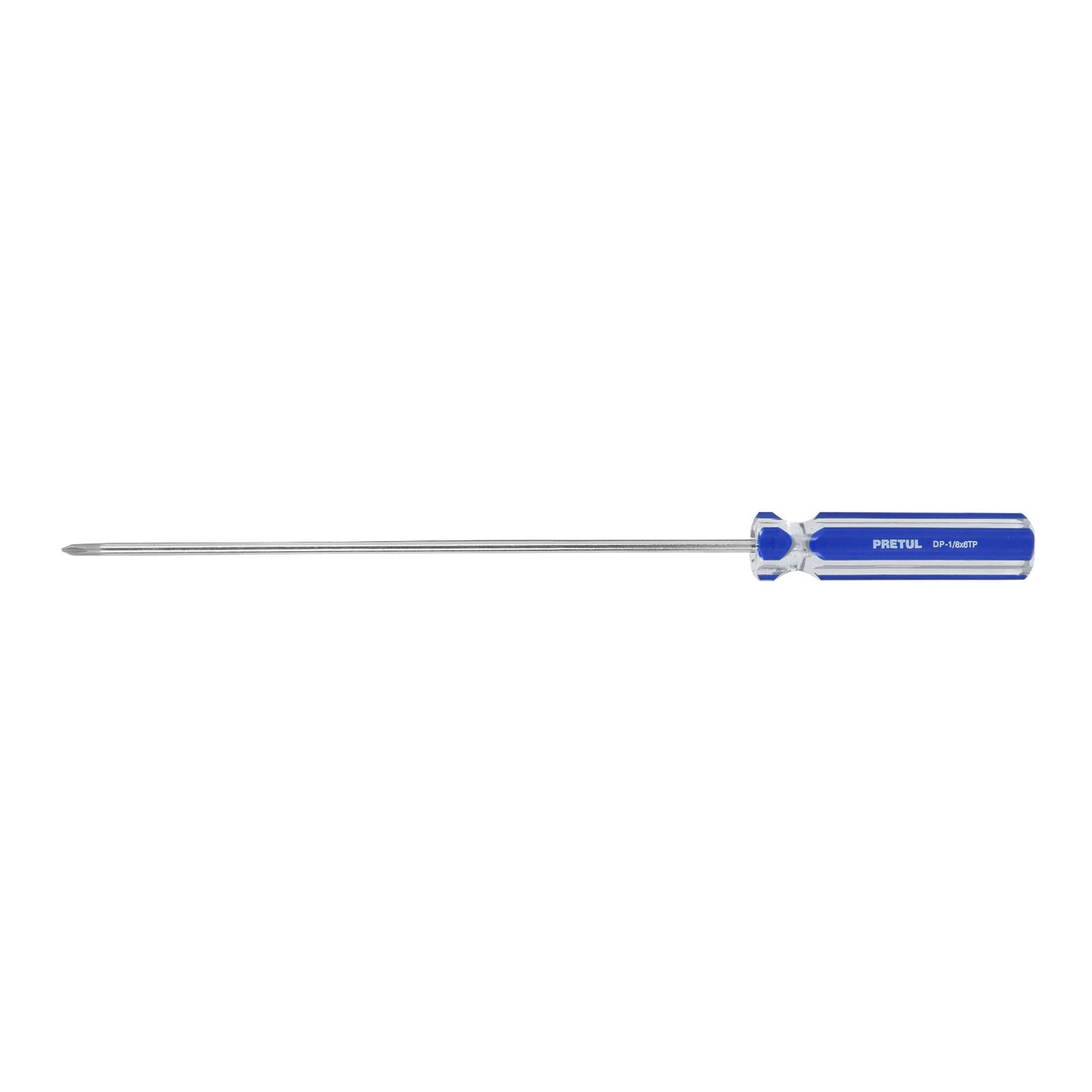Desarmador de cruz 1/8' x 6' mango de PVC, Pretul | DP-1/8X6TP | 28077
