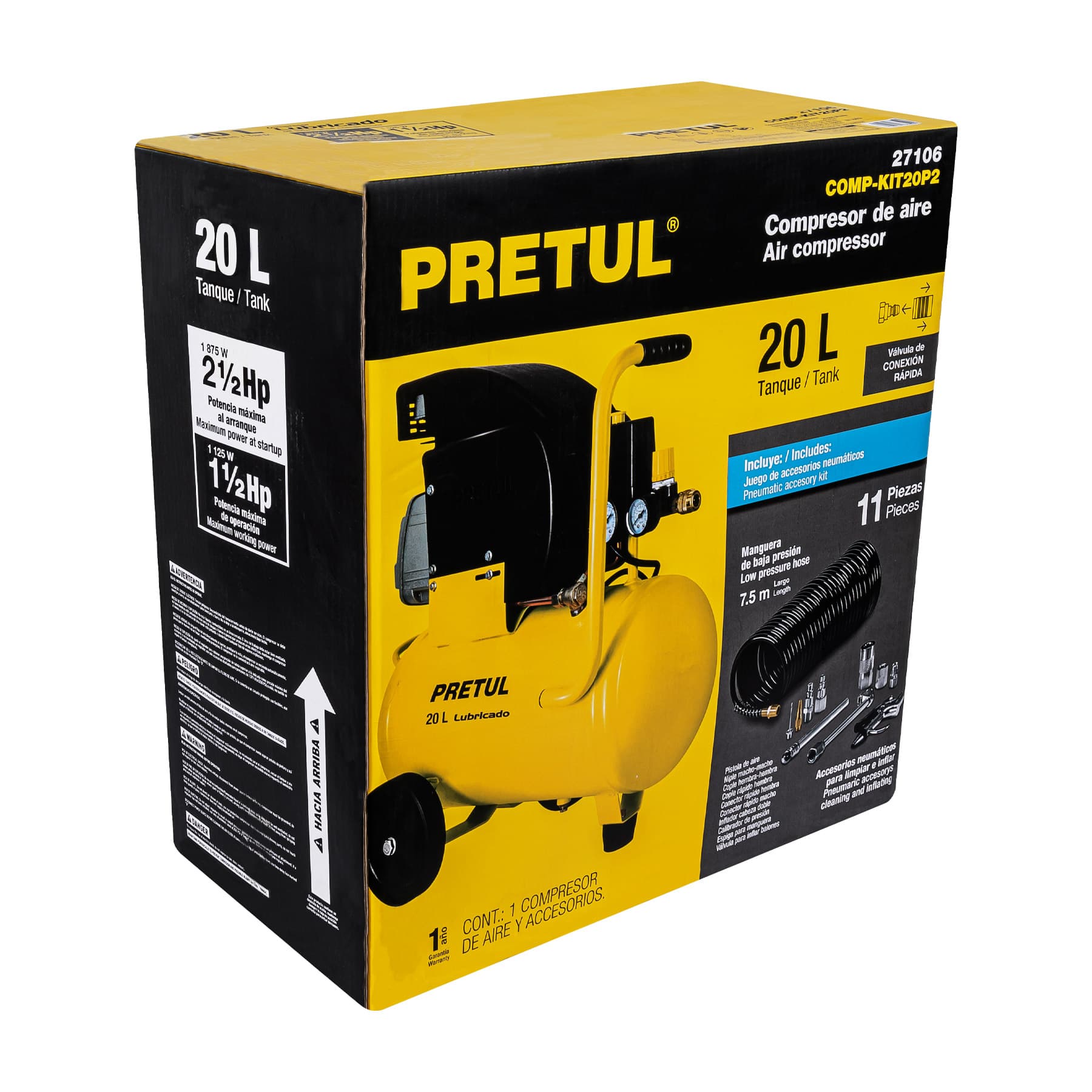 Caja de empaque de repuesto para COMP-KIT20P2, Pretul | CJ-COMP-KIT20P2 | 28131