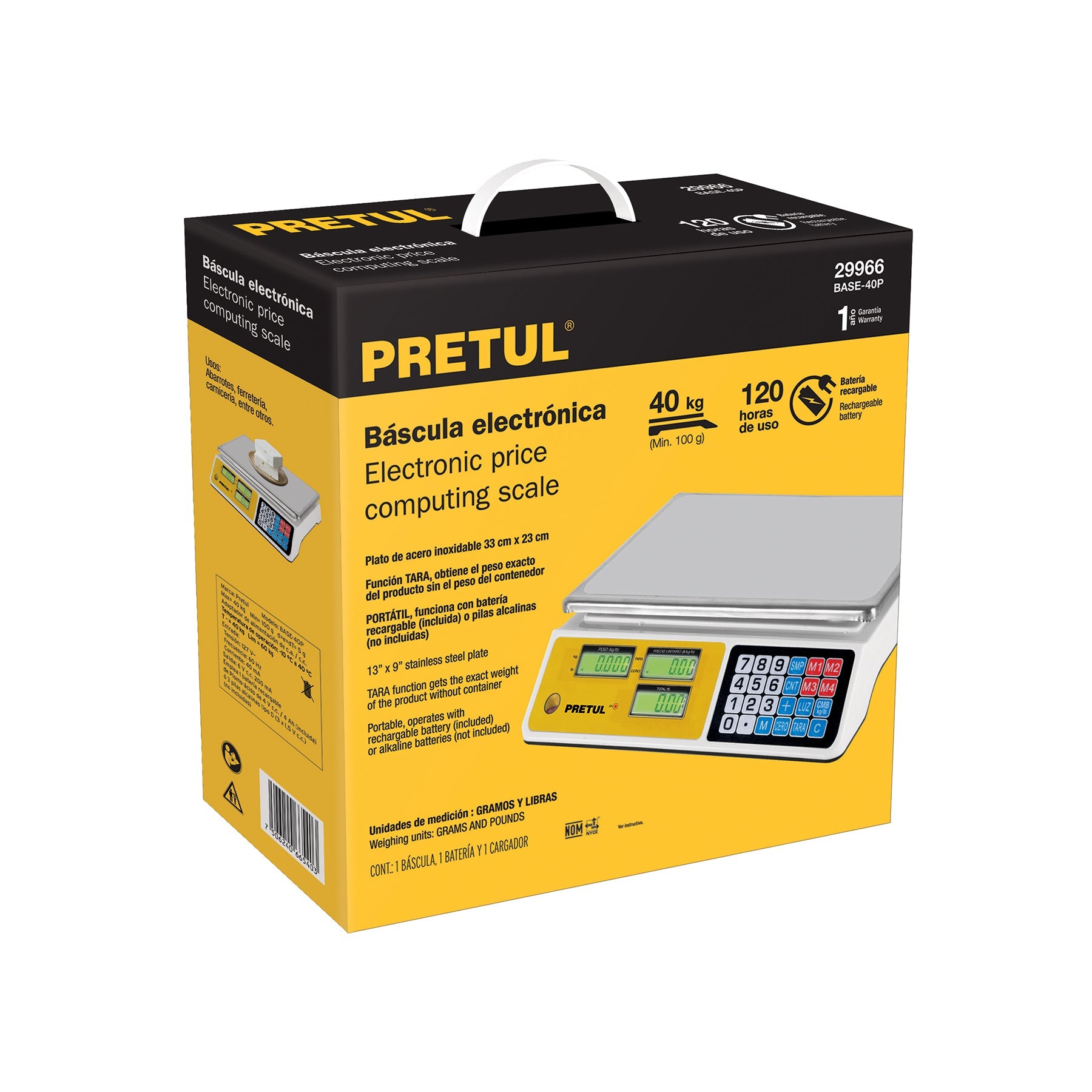 Caja empaque de repuesto para BASE-40P, Pretul | CJ-BASE-40P | 28157