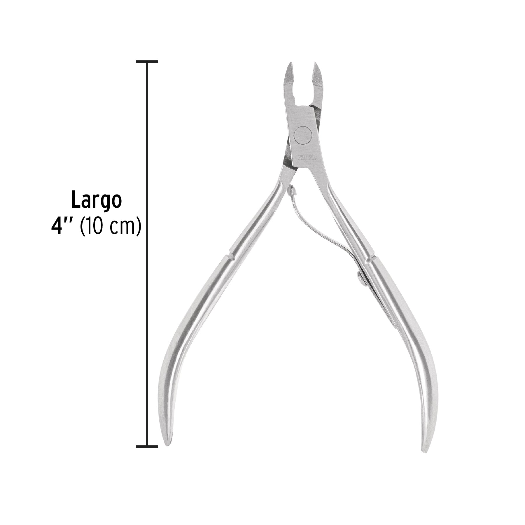 Alicate para manicure 4', cabeza recta, punta larga, PRETUL | UNA-240P | 28226