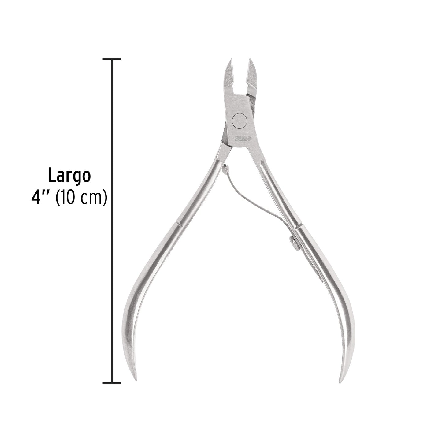 Alicate para manicure 4', cabeza recta, punta corta, PRETUL | UNA-238P | 28228