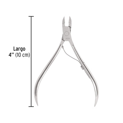 Alicate para manicure 4', cabeza recta, punta corta, PRETUL | UNA-238P | 28228