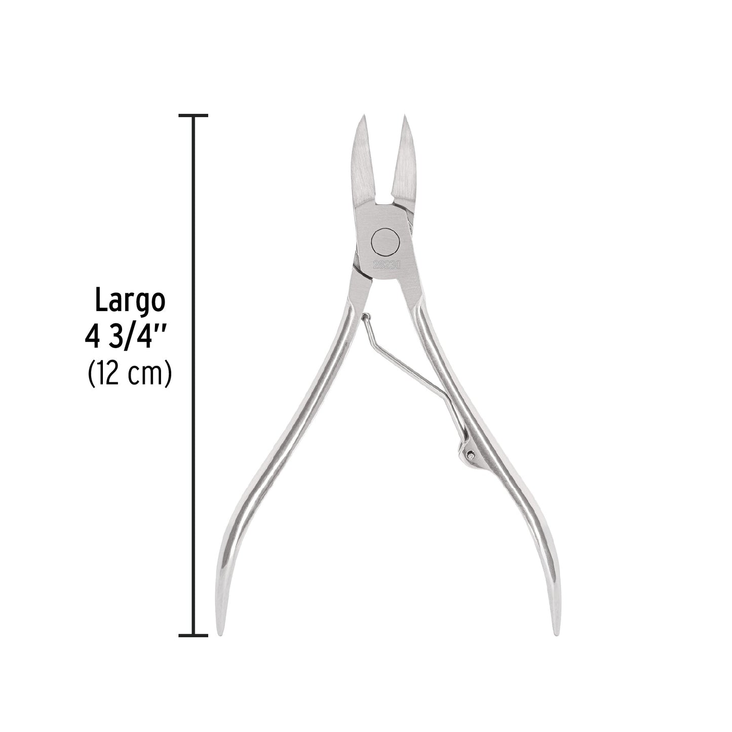 Alicate para pedicure 4-3/4', cabeza curva, extrafina,PRETUL | UNA-348P | 28230