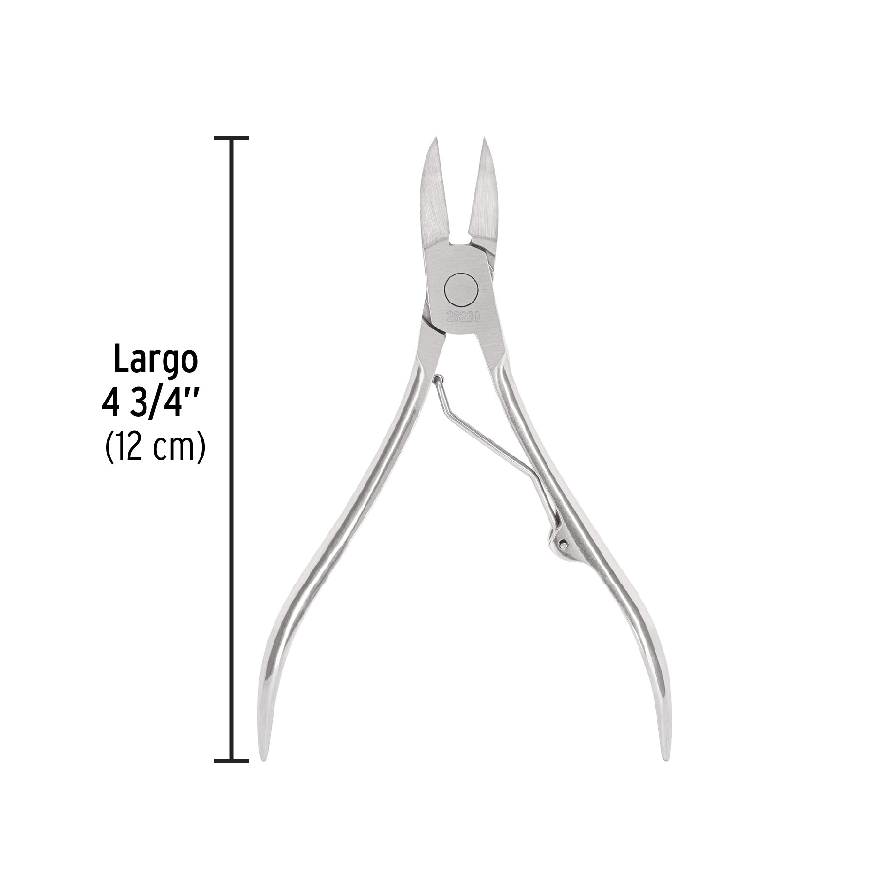 Alicate para pedicure 4-3/4', cabeza curva, extrafina,PRETUL | UNA-348P | 28230