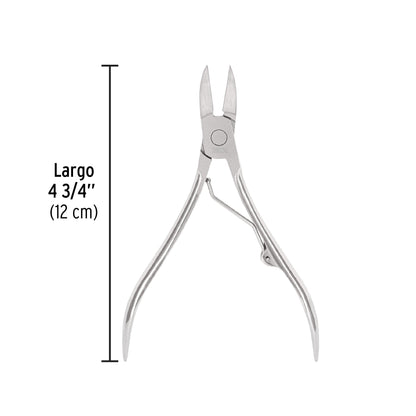 Alicate para pedicure 4-3/4', cabeza curva, extrafina,PRETUL | UNA-348P | 28230